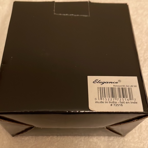 NEW Elegance Stainless steel hammered bowl with spoon. Approx. 11.4x11.4x7.6 cm. - Picture 9 of 9